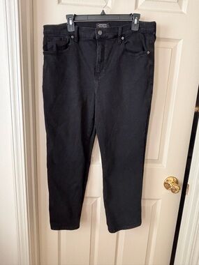 Banana Republic Black Cropped High-Rise Jeans